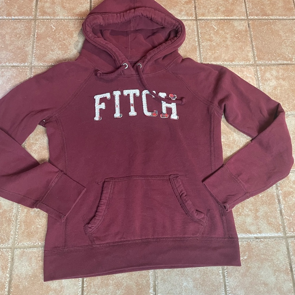 Abercrombie & Fitch maroon hoodie